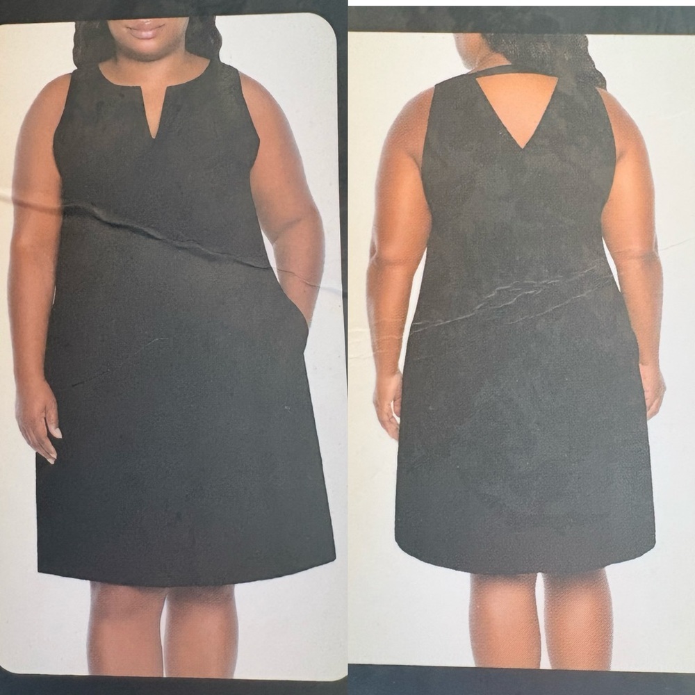 New! Banana Republic Black Sleeveless Summer Dress Knee Length Women’s Size XL
